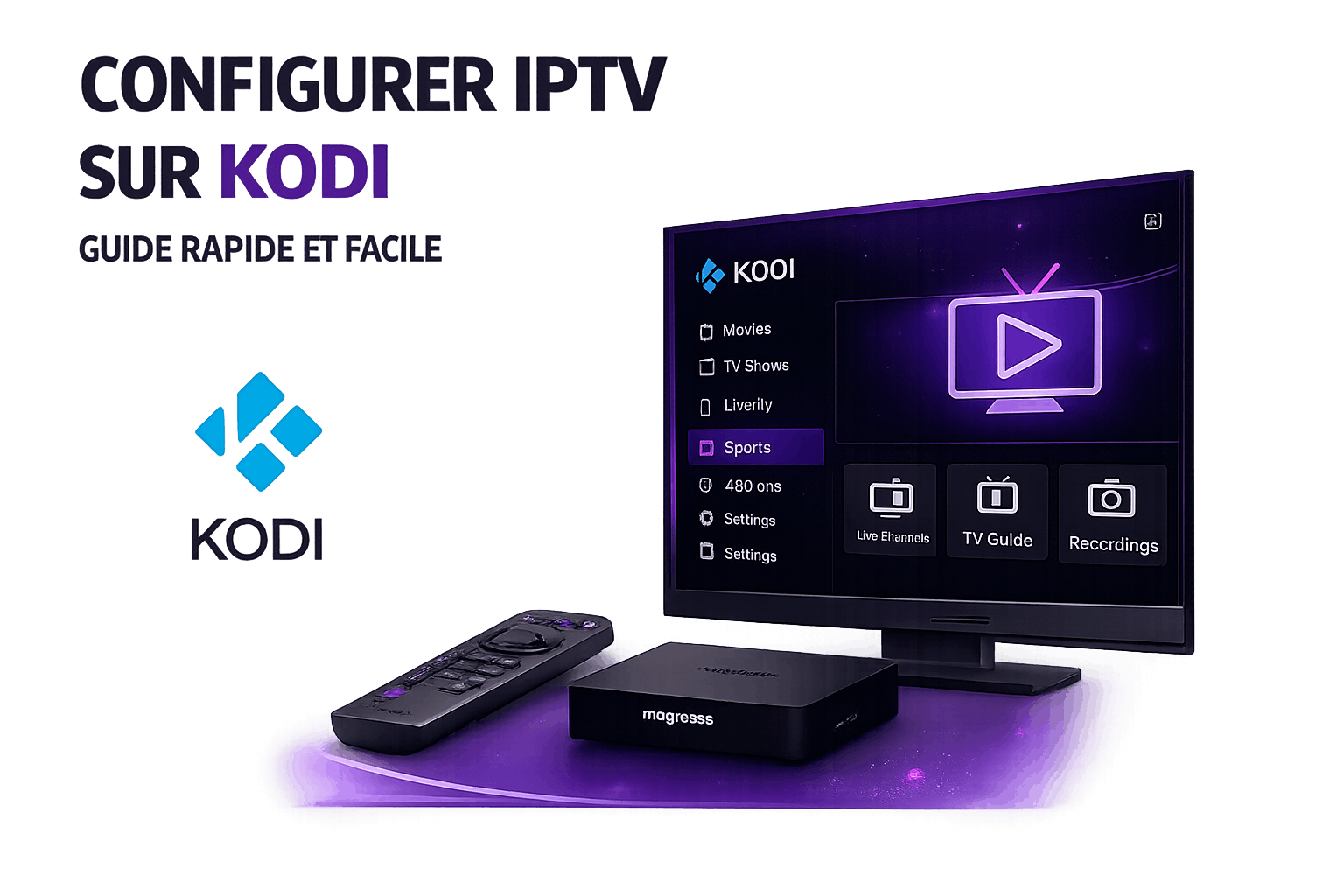 Configurer IPTV sur Kodi