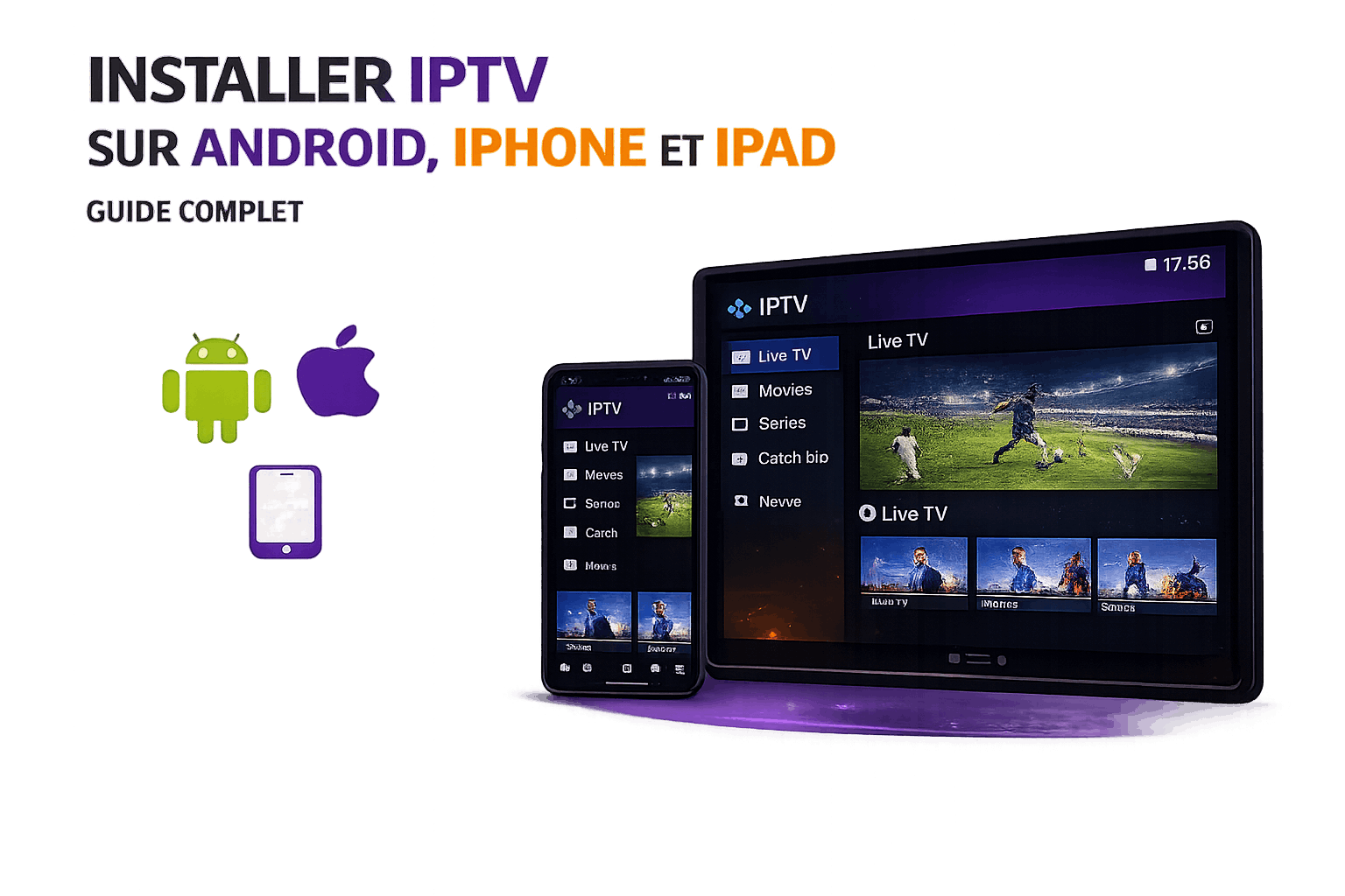 Installer IPTV sur Android, iPhone et iPad